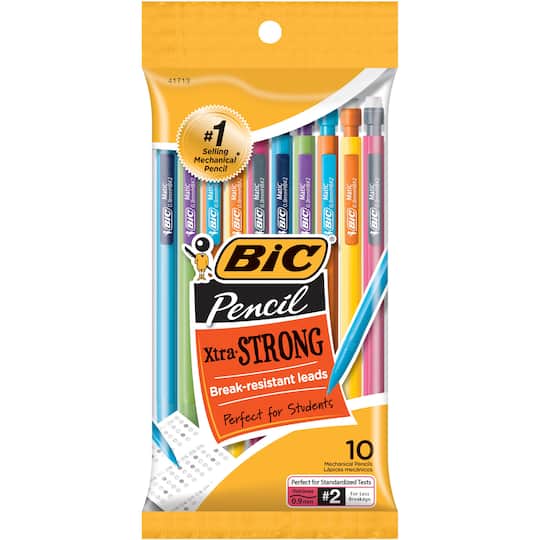BIC&#xAE; Xtra-Strong 0.9mm Multicolored Mechanical Pencils, 6 Pack